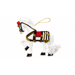 Load image into Gallery viewer, White Horse ornament