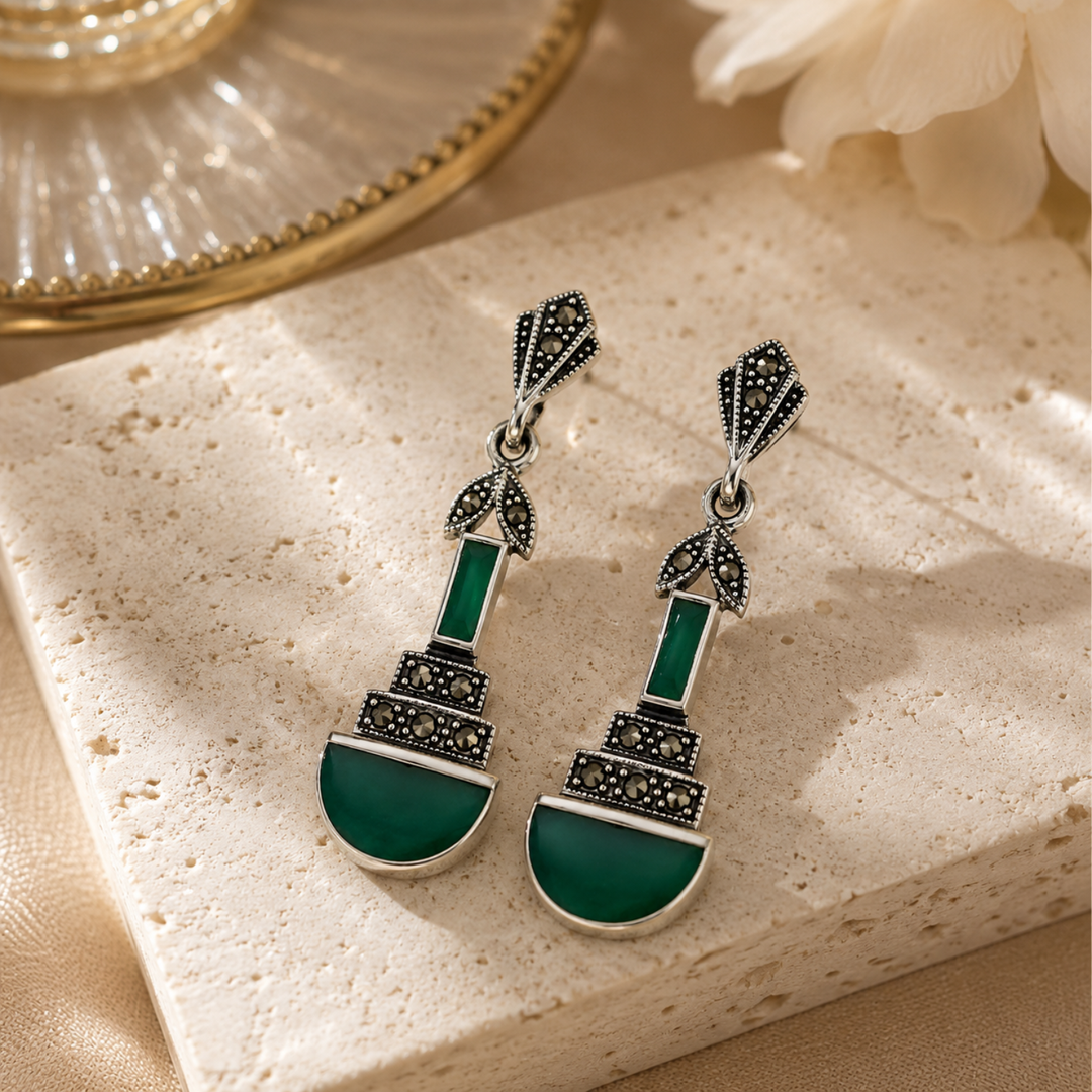 Agate earrings