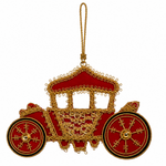 Load image into Gallery viewer, Red Carriage ornament