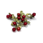 Load image into Gallery viewer, Red Blueberry brooch