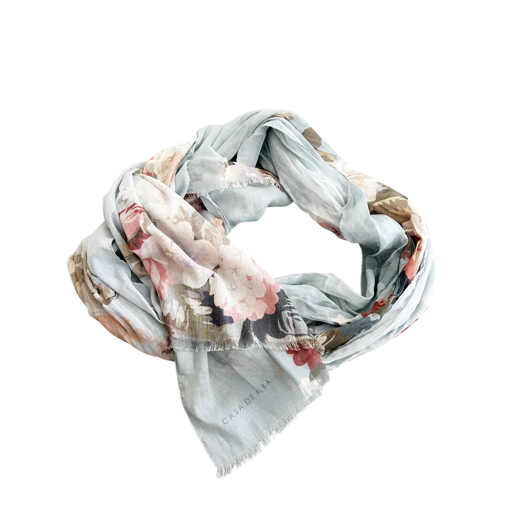 Floral patterns scarf