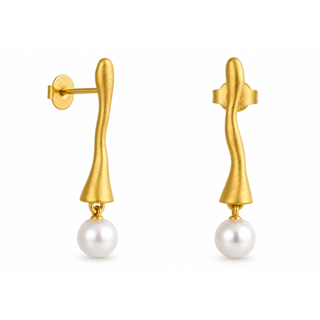Pearl earrings