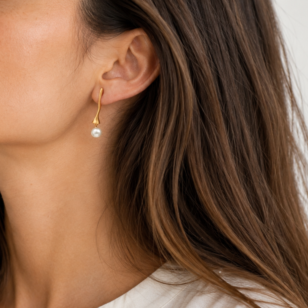 Pearl earrings