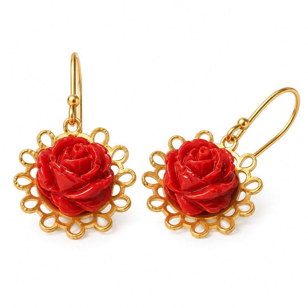 Pendientes gancho Las Flores