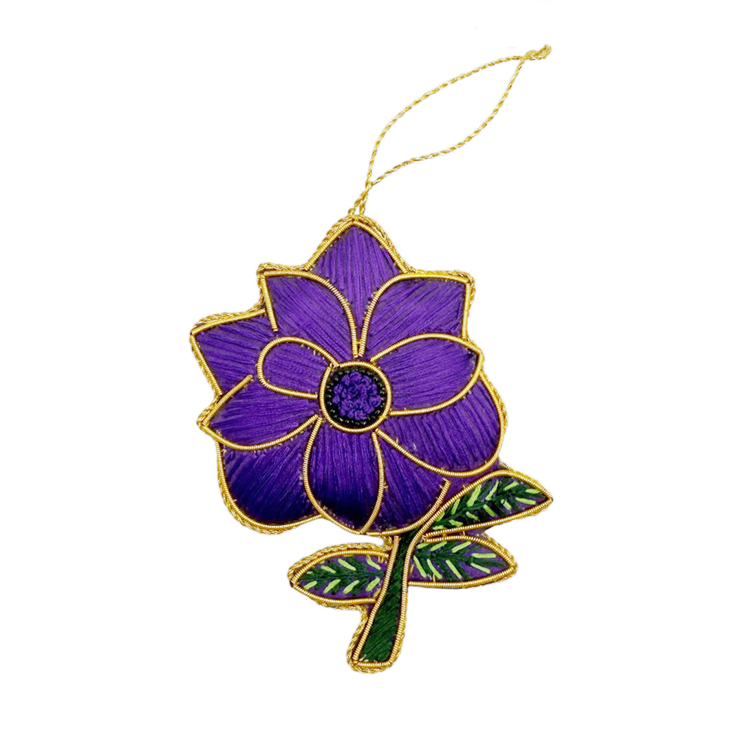 Violet Flower Ornament
