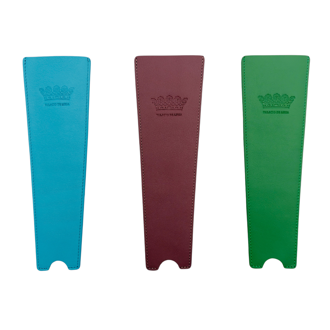 Funda Abanico Piel Logo
