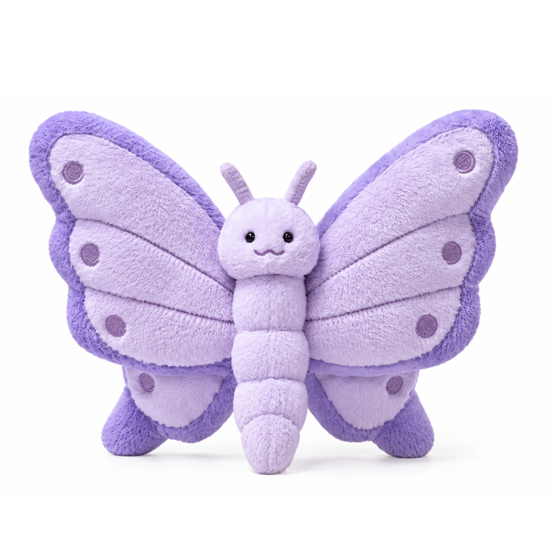Peluche mariposa púrpura
